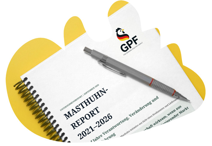 Masthuhn-Report 2021–2026 der The German Poultry Family zur Europäischen Masthuhn-Initiative
